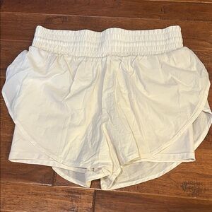 all in motion Cream High-Waisted Athletic Shorts